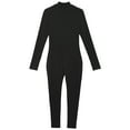 thumbnail image 6 of Sxiwei Men's Long Sleeve Full Body Unitard Leotard Bodysuit Athletic Jumpsuit Front Zipper Rompers Black L, 6 of 7