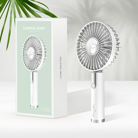 

Protable Handheld Fan with Base Strong Wind Tiny Speed Adjustable Pocket Fan Mini Personal Fan 1200 mAh Desk Fan Battery Operated Cooling Fan for Girls Women Men Indoor Outdoor Travel