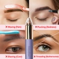thumbnail image 6 of iMusthav Flawless Eyebrow, Nose and Ear Hair Removal Painless Portable Travel  Face Razor Trimmer for Women 18K Gold Plated with 360° LED Light, 6 of 9