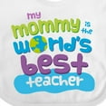 thumbnail image 4 of Inktastic Teacher Mommy for Son Boys or Girls Baby Bib, 4 of 4