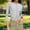 #042-Gray, variant on Ounisa Shirts for Women 3/4 Sleeve Plus Size Tops Loose Crew Neck T Shirts Casual Short Tight Elastic Summer Printed Tops