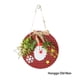thumbnail image 4 of Advancent Guirnalda navideña de para vacaciones, fiesta de Navidad, árbol colgante, chimenea, pared, ventana, puerta, redonda, Kits de decoración para fiestas Papá Noel rojo, 4 of 6