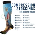 thumbnail image 4 of Coolnut Cute Rabbits and Easter Eggs Compression Socks for Women&Men Circulation-Best Support for Nurses, Running, Athletic-1 Pairs Gift, 4 of 7