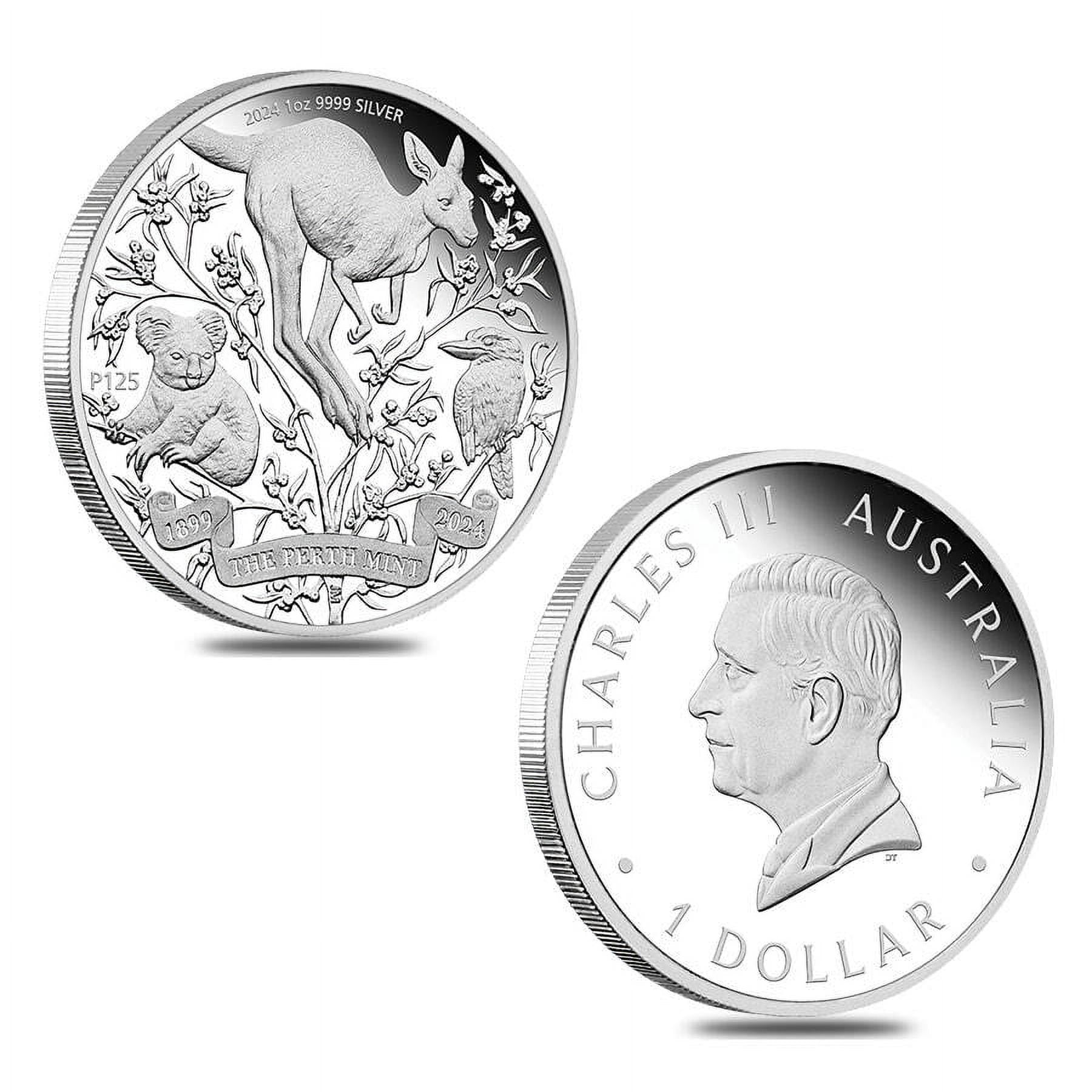 Perth Mint 2024 Australia 125th Anniversary 4 oz Silver 4