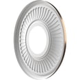 thumbnail image 4 of Ekena Millwork 10"OD x 3 1/2"ID x 3/4"P Berkshire Thermoformed PVC Ceiling Medallion (Fits Canopies up to 4 1/2"), Metallic Antique Brass, 4 of 10
