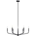 thumbnail image 2 of 52718BK Kichler Lighting Madden - 6 Light Chandelier-17.5 Inches Tall and 32 Inches Wide-Black Finish, 2 of 6