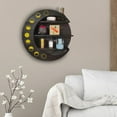 thumbnail image 3 of Estante Colgante de /accesorios Rústicos, Estantes Flotantes de Almacenamiento de Decoración Bohemia/para Habitación de Brujas, , Hogar, Sucul Negro Sunnimix Estantería flotante Moon, 3 of 8