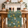 thumbnail image 2 of Table Runner 60 Inches Long for Kitchen Dining, Green Botanical Dresser Scarf Farmhouse, Dining Table Decorations for Wedding/Parties, Spring Floral Summer Lemon Birds 13 x 60 In, 2 of 8
