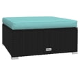thumbnail image 5 of vidaXL 11 Piece Garden Lounge Set with Cushions Poly Rattan Black, 5 of 5