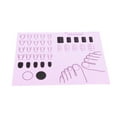 thumbnail image 4 of Unique Bargains 1 Pc Rectangular Foldable Nail Art Stamping Mat Purple, 4 of 6