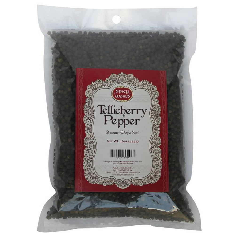 Spicy World Peppercorn (Whole)Black Tellicherry, 16 Oz. bag Walmart