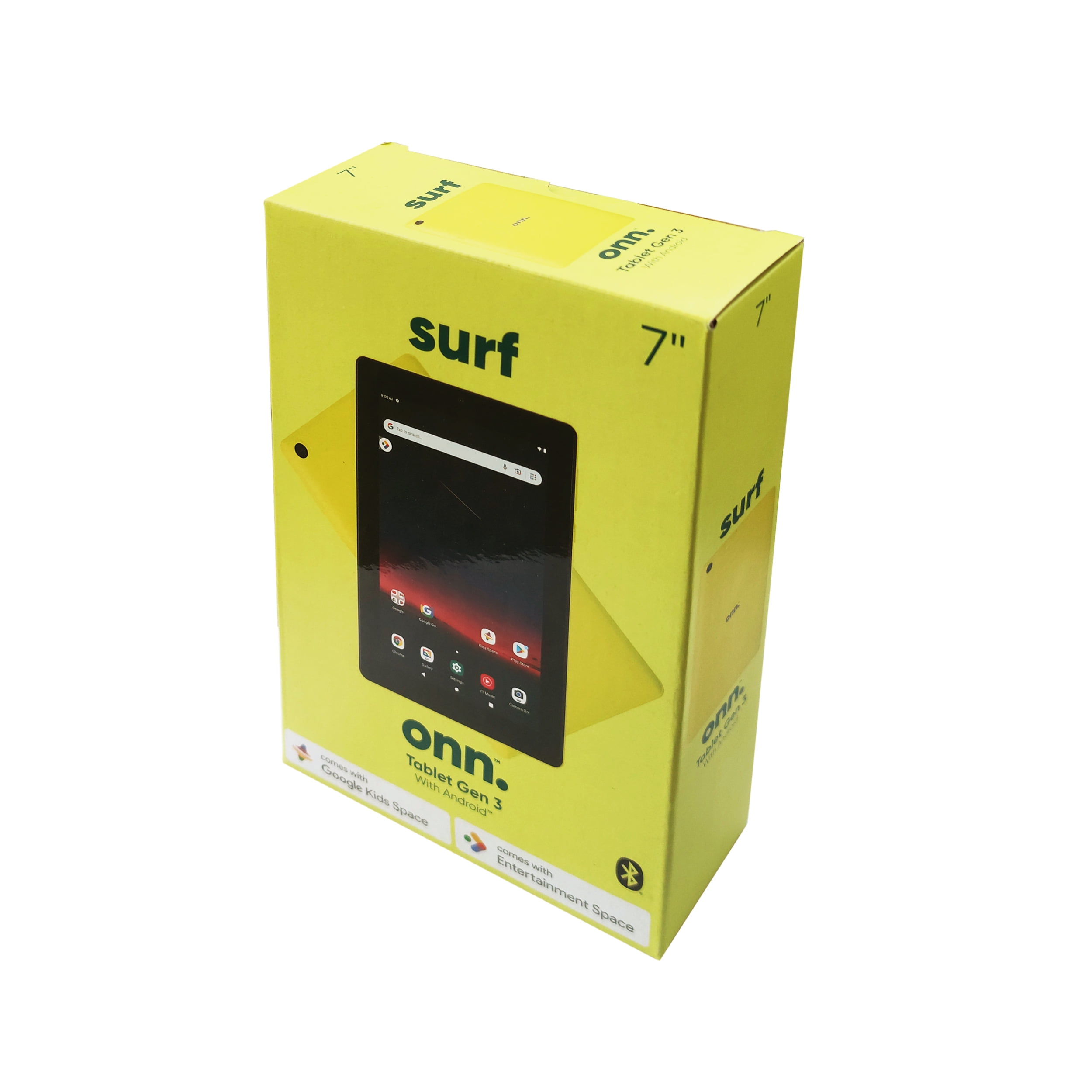 onn. 7" Tablet, 32GB (2022 Model) , 2.0 GHz Quad-Core Processor, Chartreuse