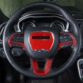 thumbnail image 5 of Accesorios de cubierta de volante 2015-2020, moldura de fibra roja, 5 of 5