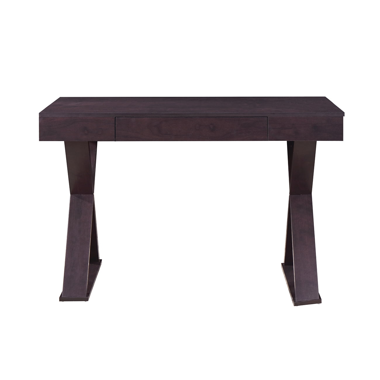 GIA Design Group Black Wood Writing Desk with Drawers,Computer Table for Home Office