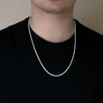 thumbnail image 4 of Sterling Silver 925 High Polished DC Rope 080 Chain 3.7mm Made in Italy 8" Jewelry Female Unisex, 4 of 5