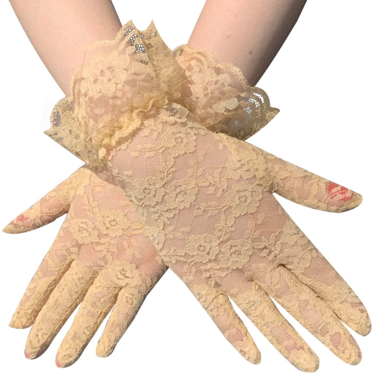 Lovskoo Women Girls Party Wedding Gloves Halloween Cosplay Accessories Gothic Bridal Lace Protection Gloves Ladies Evening Gloves Beige - Walmart.com Lovskoo Women Girls Party Wedding Gloves Halloween Cosplay Accessories Gothic Bridal Lace Protection Gloves Ladies Evening Gloves Beige - Walmart.com