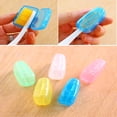 thumbnail image 4 of Funda protectora para cepillo de dientes, estuche protector con clip de plástico, suministros de baño para el hogar, viajes, paquete de 10, 4 of 4