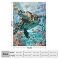 thumbnail image 4 of Orinice Turtle Fish Ocean Warm Lightweight Blanket Soft Fleece Blankets All Seasons Bed Couch Sofa Decor Gifts - Multiple Sizes Available 50x60in, 4 of 6