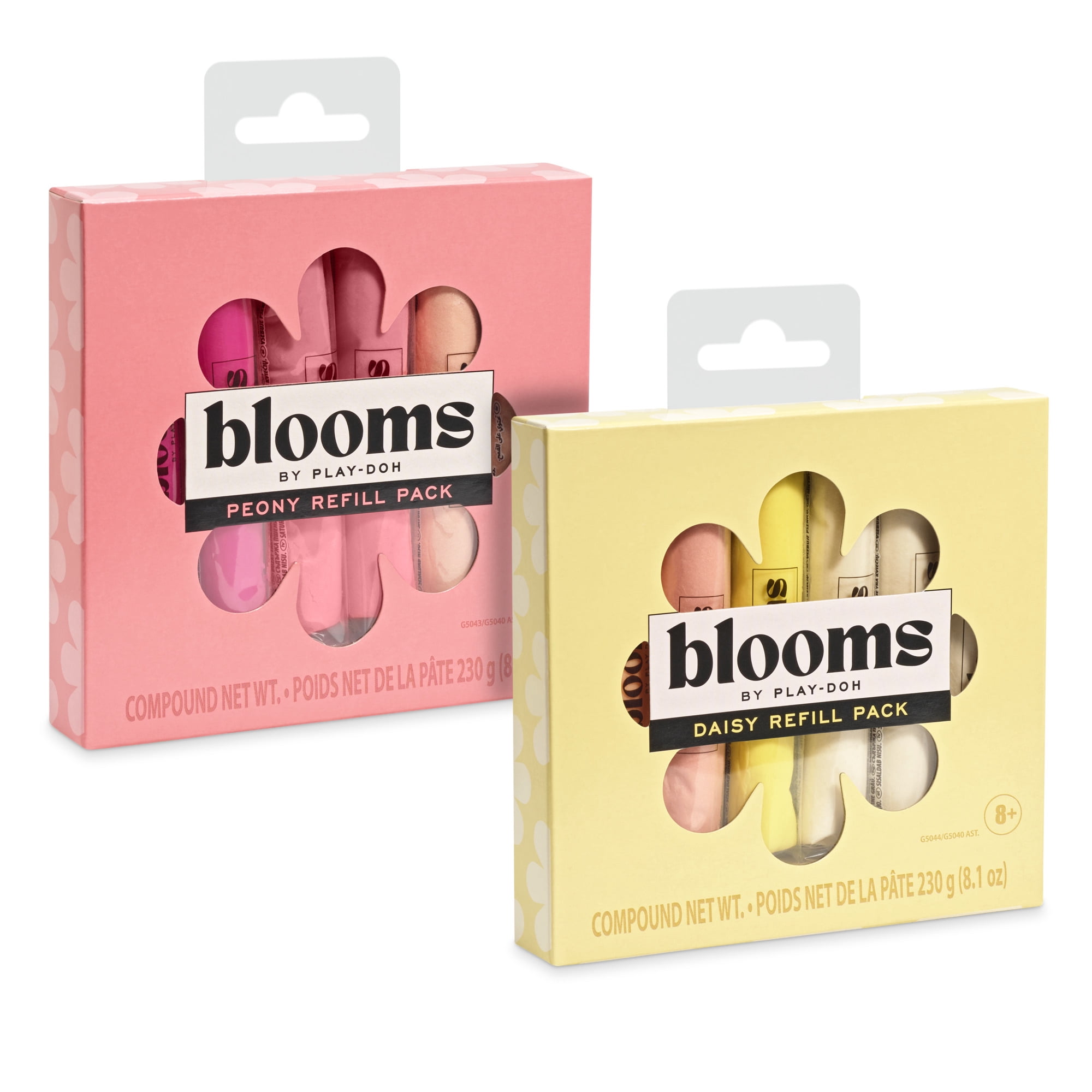Blooms by Play-Doh Daisy & Peony 12-Pack Refill Bundle for Flower Bouquet Kits (Sold Separately)