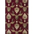 thumbnail image 2 of 2' x 3' Polypropylene Red Accent Rug, 2 of 4