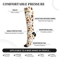 thumbnail image 3 of Bixox Baseball Sport Print Compression Socks,Compression Socks Women & Men Circulation for Medical,Running,Athletic, 3 of 7