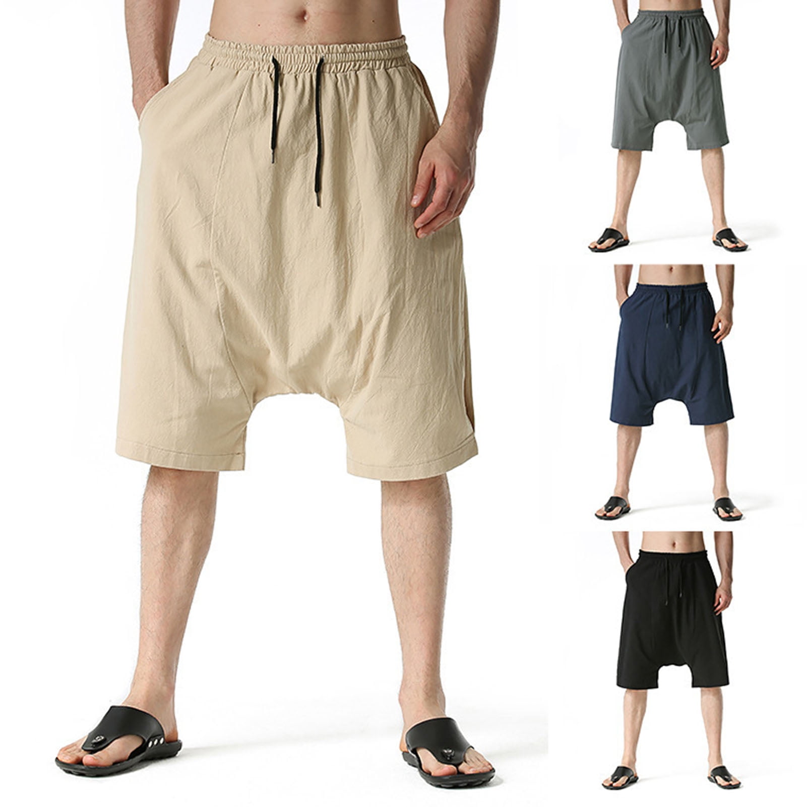 Farfi Baggy Shorts Solid Color Drop 