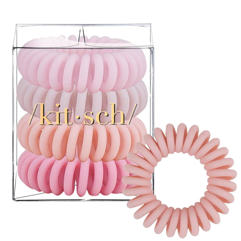 Kitsch Hair Ties Spiral Type Ponytail Holder Hair Coils 4 Pcs