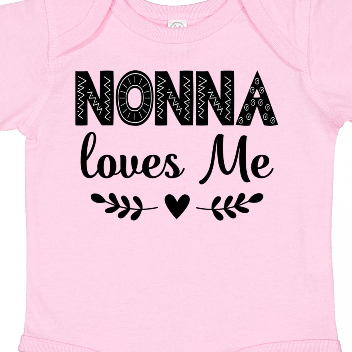 Inktastic Nonna Baby Clothes Grandchild Girls Baby Bodysuit