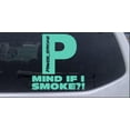 thumbnail image 1 of Powerstroke Diesel Big P Funny Mind If I Smoke Car or Truck Window Decal Sticker, 1 of 1