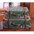 thumbnail image 5 of Vintiquewise Vintage Style European Luggage Suitcase, Set of 2, 5 of 6