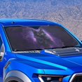 thumbnail image 4 of Xixirimido Car Windshield Sun Shade Front Windshield Cover Universal Fit for SUVs Trucks Foldable Front Window Sunshade Automotive Interior Accessories, Boho Mandala Black Cat, 4 of 8