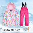 thumbnail image 3 of CONYUMN 6T Girls Clothes Boys Girls Ski Jacket Snow Jacket Pants Suits Windproof Winter Coats Girls Outfits Size 6 Size 6 Girls Clothes Kids Outfits (N,12), 3 of 4