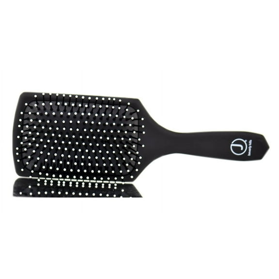 Color : Black , J Beverly Hills Paddle Brush Hair - Pack of 2 w/ SLEEKSHOP Teasing Comb