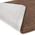 thumbnail image 6 of Ottomanson Cathy Washable Non-Slip Rubberback Polypropylene Brown Bath Rug Set, 3 Piece, 6 of 8