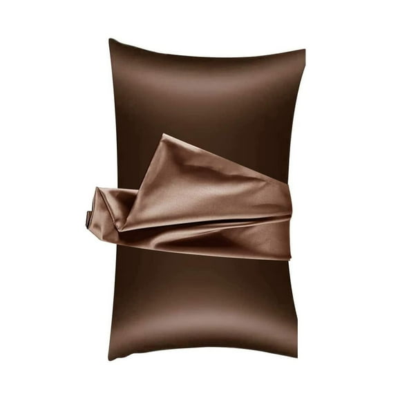 Silky Satin Pillowcase, Soft Pillow Cases for Curly Hair & Skin, Similar to Silk Cooling Pillow Covers Match Your Room Décor Set of 2 Pack,