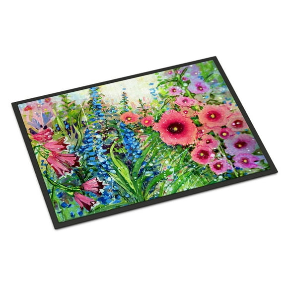 Carolines Treasures PJC1107JMAT Easter Garden Springtime Flowers Door Mat Indoor Rug or Outdoor Welcome Mat 24x36