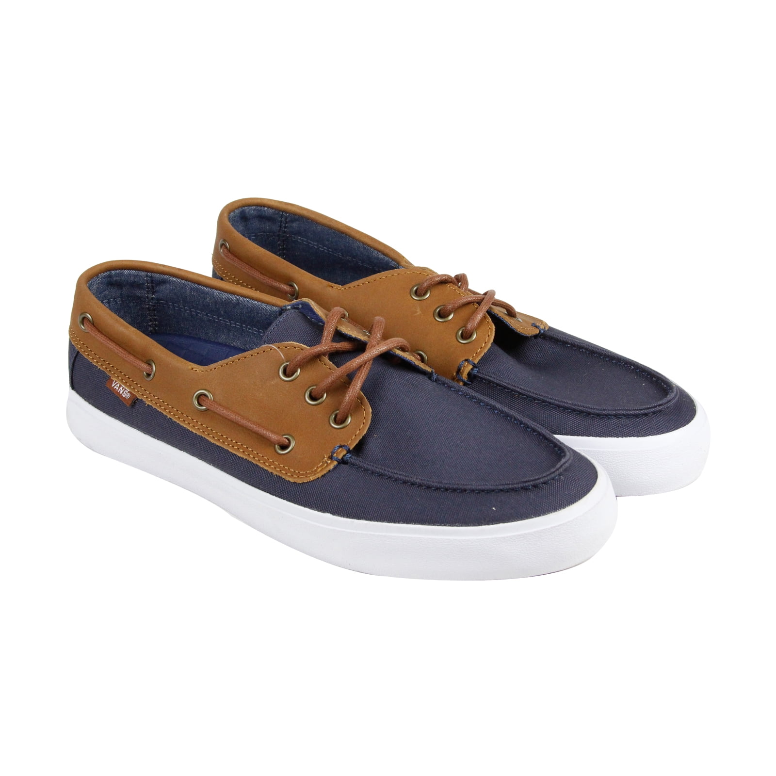 vans boat shoes blue