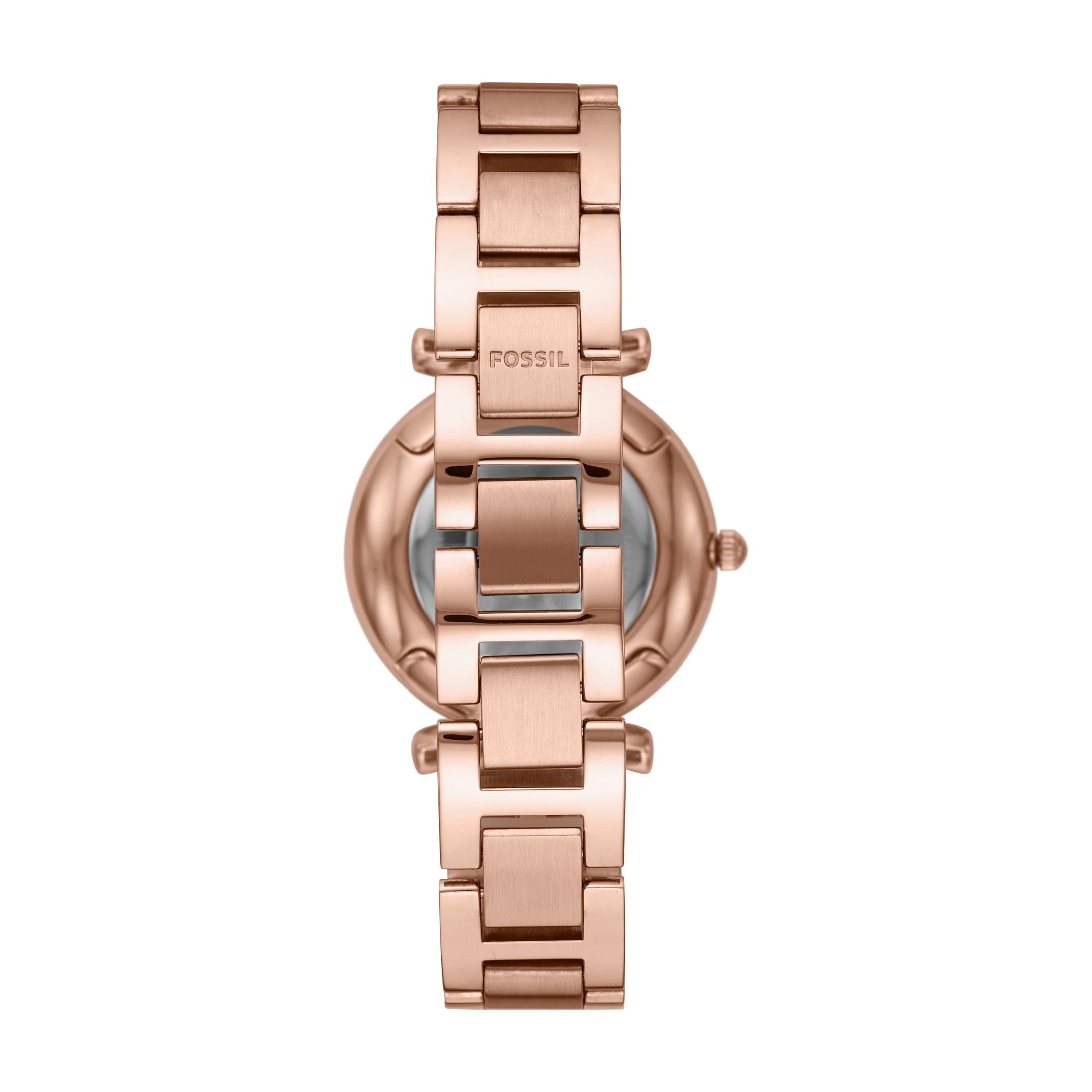 FOSSIL CARLIE オートマティック ローズゴールド　ステンレススチール Carlie Three-Hand Rose Gold-Tone Stainless Steel Watch