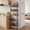 Black, variant on Behind The Door Storage 5 Tiers Narrow Wall Shelf, Space-Saving Behind Door Storage, Slim Metal Shelf for Kitchen Bathroom Living Room