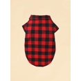 thumbnail image 5 of Plaid Pattern Pet Shirt With Tie, 5 of 5
