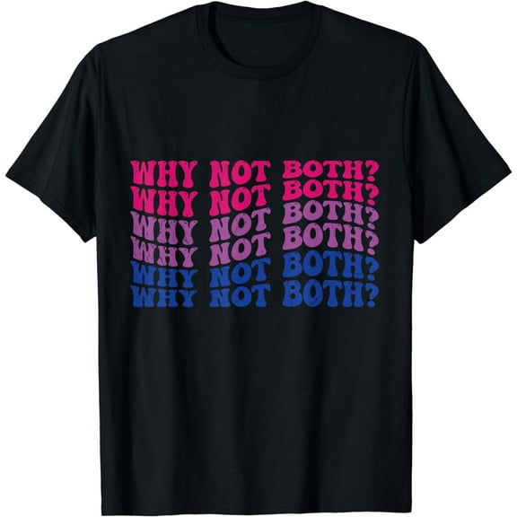 t-shirtVintage Why Not Both Funny Gay Bisexual Bi Flag Pride T-Shirt mens t shirt,black,women,funny,misfits,men,journey