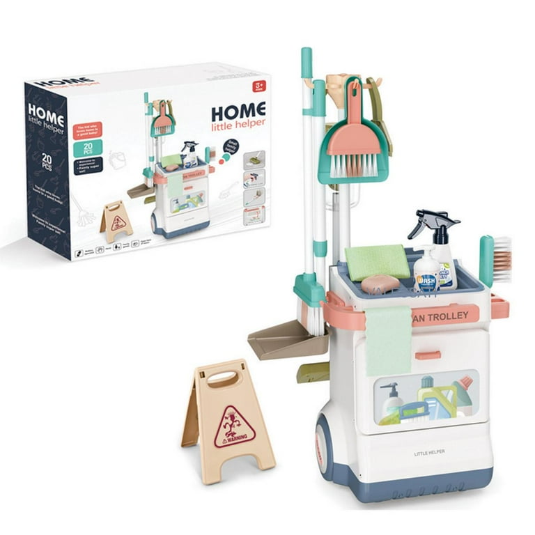 Kramow Cleaning Set For Kids, Role Play, Accessory Set With Mop