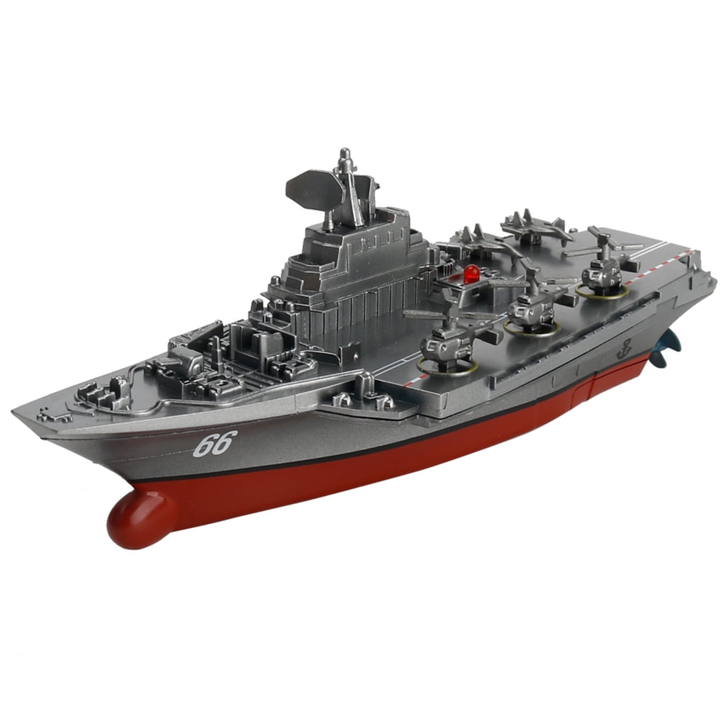 SELL AS IS Challenger Aircraft Carrier Battleship RC Model Boat 30" Warship Used 