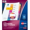 Avery Ready Index 8 Tab Dividers, Customizable TOC, 24 Sets (11168)