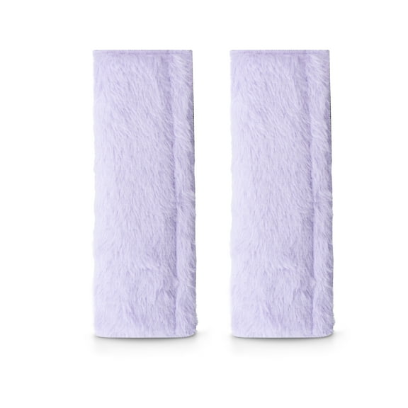 Auto Drive Lavender Faux Fur Seat Belt Pad Universal fit
