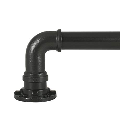 Decopolitan Tringle à Rideau Industrielle Télescopique, 72-144 Pouces, Noir