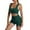 Green, variant on LIUJUNSHOP Women 2 Piece Workout Sets High Waisted Biker Shorts with Pockets Built in bra Racerback Tank Tops Green L