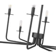 thumbnail image 3 of Millennium Lighting  Marceline 8/10 Chandelier Ceiling Light 8 - Matte Black, 3 of 6