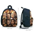 thumbnail image 2 of WWE Backpack, Lightweight Casual Daypack, Durable Backpack for Daily Use Work Travel, 12.6x9.4x5.9 Inch, 2 of 6