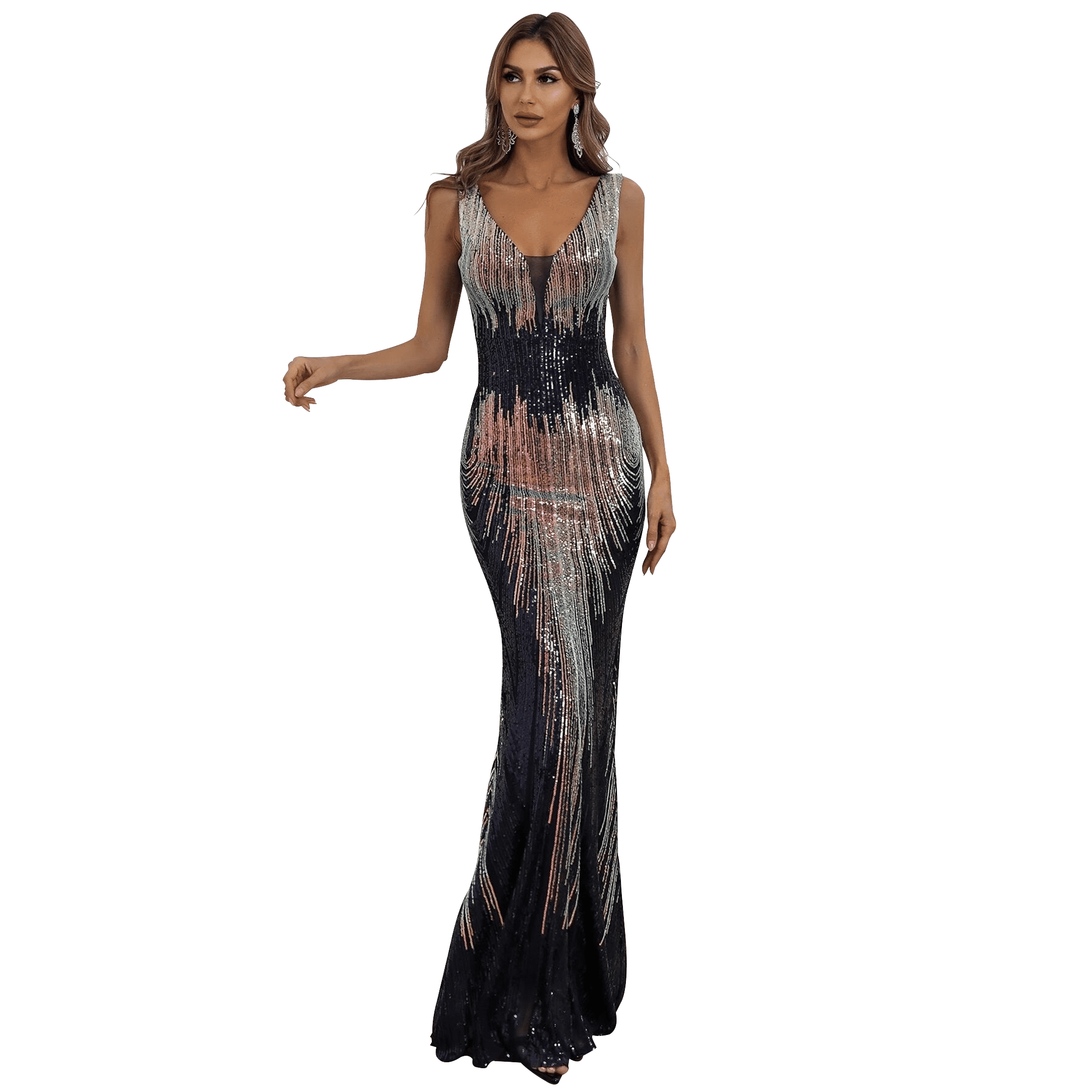 strapless open back dress Kim Pink Strapless Ruffle Maxi Dress - 14 main image 0